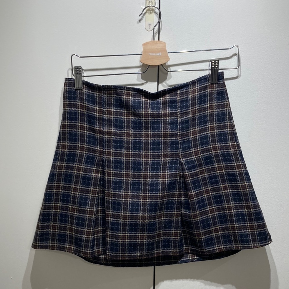 Pacsun John Galt Pleated Plaid Skirt